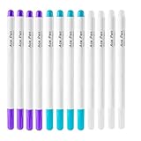 MATSOONY Trickmarker Nähen, 12 Stück Schneiderkreide, Hitze Stoffmarker Set für Nähen, Selbstlöschende Wasserlösliche Stoffmarkierstifte, Ideal für Schneiderarbeiten, Handarbeiten Kleidungsstücke