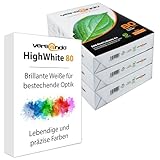 versando 1.500 Blatt Kopierpapier A4 HighWhite 80 Drucker-/Universalpapier 3x 500 Blatt PremiumWeiß CIE161 PEFC zertifiziert