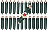 Weichgeglühter PREMIUM Blumendraht Made in Germany Ø0,65mmx38m je Stück | Äußerst biegsam, stabil & flexibel als Bindedraht, Wickeldraht, Pflanzendraht, Pflanzenhilfe (Grün lackiert, 25 Stk.)