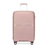 British traveller Hartschale Koffer Trolley PP Handgepäck Reisekoffer Groß 100 Liter mit 4 Spinnerräder Rollkoffer TSA-Schloß Teleskopgriff Suitcase