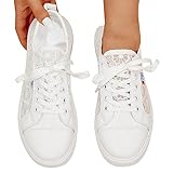 Dirndl Schuhe Damen Flach Spitzen Trachtenschuhe Trachten Stoffschuhe Weiße Für Oktoberfest Damen Outfit Weiss Weiß Zum Hochzeitsschuhe Bequem Dirndl Trachten Sneaker Tennisschuhe Turnschuhe