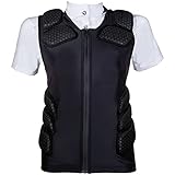 HKM Herren Shelter Sicherheitsweste, 9100 schwarz, XL=185-195 cm Körpergröße