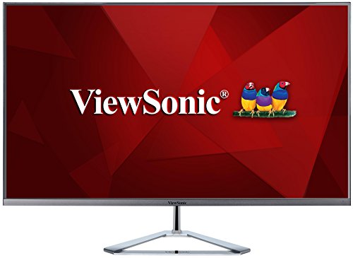 Viewsonic VX3276-2K-MHD-2 80 cm (32 Zoll) Office Monitor (WQHD, IPS-Panel, HDMI, DP, mDP, Eye-Care, Eco-Mode, Lautsprecher, 3 Jahre Austauschservice) Silber-Schwarz