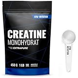 Creatine Monohydrat Pulver - Ultra Reines Kreatin Monohydrat mit Vitamin B6 - Optimal Hochdosiert - Extrapure Creatin Monohydrat - Creatin Pulver Monohydrate - 100% Vegan in Deutschland abgefüllt