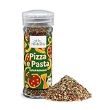 Herbaria Pizza e Pasta bio 50g Streuer - fertiges Bio-Pasta- & Pizzagewürz für italienische Gerichte - mit erlesenen Zutaten - im praktischen Glas-Gewürzstreuer