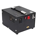 4500psi Luftkompressor Tragbarer 12 -V -Gleichstrom, Kleine Waffenpaintball -Tankpumpe mit Adapter- und Echtzeit -Temperaturanzeige, Weibliche Gewinde für Ersatzringe und