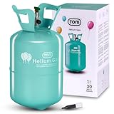 TOM Helium Gasflasche für bis zu 30 Luftballons - Geeignet für Folienballons, Geburtstag, Hochzeit & Co.