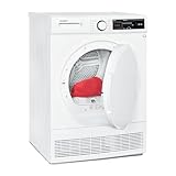 Exquisit Kondenstrockner, 8kg Kapazität Trockner, Kondensationstrockner mit Auto-Abschaltung, Kindersicherung, Wäschetrockner, TK5810-060 weiss