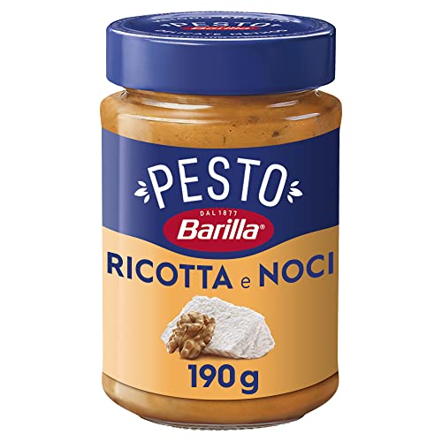 Barilla Pesto Ricotta e Noci – Pesto Pastasauce mit cremigem Ricotta und Walnüssen, 12 x 190g