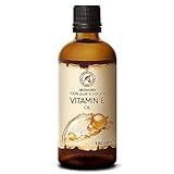Vitamin E Öl 100ml - Natürlich - Reich an Vitamin E - Tocopherol - Vitamin E Oil - Anti Aging ÖL gegen Falten aller Art - Pflege für Gesicht - Körperpflege - Haare