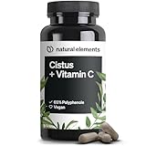 Cistus incanus mit Vitamin C – 90 Kapseln – 250mg Polyphenole pro Kapsel (65%) – vegan, hochdosiert, hoch bioverfügbar – ohne unnötige Zusätze – in Deutschland produziert & laborgeprüft