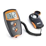 Dr.meter Luxmeter, Lichtmessgerät Belichtungsmesser Digital Lux Meter mit LCD Display Bereich bis zu 100.000 Lux mit Hoher Genauigkeit Schneller Reaktion und Daten Halten