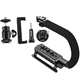 Uonlytech U-förmiges tragbares DV-C-Frame-Set handyhalter Kameragriff Handyständer DSLR-Stabilisator Handheld-Gimbal-Stabilisator Kamera-Griff Handgriff c-förmige Kamera-Rig-Unterstützung