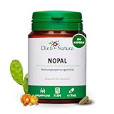 Dieti Natura 200 Kapseln Nopal – Fett- und Zuckerbinder zur Gewichtskontrolle – Nopal für Sättigung und Stoffwechselbalance – Natürlicher Nopal zur Verdauung und Herzgesundheit