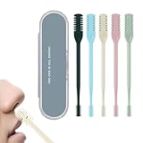 Sightfelt Nasenhaarschneider, 2-in-1 Nasenhaarschneider, Doppelseitiges Nasenhaarmesser, 360° Nasenlochhaarentferner Werkzeug, Nasenhaartrimmer für Männer Frauen, Mit Reinigungsbürste (5pcs)