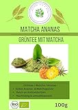 Linecase - Matcha Ananas - Grüntee mit Matcha | Grüntee| Matcha Tee| Matcha Pulver| Vegan| Japanischer Grüntee| Grüntee Pulver