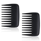 2 Stück locken kamm, Tragbarer Styling Kamm Antistatischer Grob Breiter Zahnkamm Strähnenkamm Damen Styling Wide Tooth Comb Grobzinkiger Haarkamm Männer für Langes, Kurzes, Lockiges, Nasses Hair