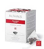 Althaus Tee RED FRUIT FLASH (vorher FRUIT BERRY) ⋅ Früchtetee im Pyramidenbeutel PYRA PACK ⋅ Roter Früchtetee mit intensivem Beerengeschmack ⋅ 15 x 2,75g