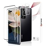 REROXE 2+2 Stück Schutzfolie für Panzerglas für Huawei P40 Pro, 3D Unzerbrechlich Anti-Bläschen P40 Pro Folie