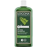 LOGONA Naturkosmetik Pflegendes Shampoo für natürlich gesundes Haar, Geeignet für alle Haartypen, Haarshampoo mit veganer Formel aus Bio Brennnessel, 1 x 500 ml