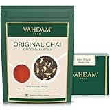 VAHDAM, Original Chai Spiced Black Tea (100g) Mischung Aus Schwarzer Tee, Zimt, Kardamom, Nelken Und Schwarzem Pfeffer | Gewürzter Chai Tee | Brühen Chai Latte