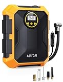 AstroAI Kompressor 12V für Auto Tragbarer Kompressor Auto 100PSI DC mit LED-Licht Echtzeit-Digitalbildschirm für Auto, Fahrrader, Motorrad, Ball, Luftkissen usw. Geschenke für Männer