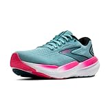 Brooks Damen Glycerin 21 Sneaker, Moroccan Blue Aqua Pink, 44.5 EU