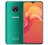 DOOGEE 4G Smartphone ohne Vertrag X95, 3GB+16GB (256GB-Erweiterung), 6,52’’ Vollbild, 4350mAh-Akku 10W Schnellladung, Android 10 Dual SIM Handy, 13MP-Dreifachkamera, GPS Gesichtserkennung Grün
