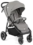 Kinderwagen Marke Joie, Modell Buggy & Sportwagen Litetrax bis 22 kg belastbar mit Schieber-Ablagefach & Regenschutz - Pebble