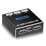 HDMI Splitter 1 in 2 Out 4K 60Hz 1080P 120Hz 4:4:4 HDR D-olby Vision D-olby Atmos Scaler 4K 1080P, Firmware Upgrade HDCP2.2, Scaler EDID Switch, USB Power