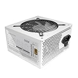 MARSGAMING MPB550, PC-Netzteil 550W ATX, 6 Jahre Garantie, 80Plus Bronze 230V EU, 90% Wirkungsgrad, 120mm FDB Lüfter mit AI-RPM Technologie und Anti-Vibrationssystem, Weiß