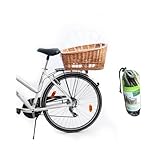 Aumüller Fahrrad-Tierkorb mit Halter + Schutzhaube - Gepäckträgermontage