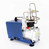 Druckluft Tragbarer Kompressor 220V Flüsterkompressor 300 bar Air Compressor mit Auto Stop Funktion, explosionsgeschützte Scheiben Drehzahl: 2800r/min Kompressor-klein, in Gasdichtheitsprüfung