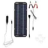 30 W Solarpanel 12 V Erhaltungsladegerät-Set mit hocheffizientem Panel für Boote, Autos, Wohnmobile und effizientere Batteriewartung