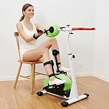 Elektrischer Mini-Heimtrainer, tragbarer motorisierter Bein- und Armpedaltrainer mit LCD-Monitor für die Rehabilitation älterer Menschen, kompaktes Design für Heimtraining