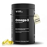 Omega 3-3.000mg Fischöl Hochdosiert mit 1.500mg EPA & 750mg DHA pro Tagesdosis | 90 Kapseln - Ohne Fischgeschmack
