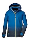 killtec Jungen Skijacke ist wasserdicht/Funktionsjacke mit Kapuze und Schneefang KSW 177 BYS SKI JCKT, blau, 140, 39899-000