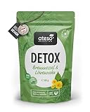 ATESO - Bio Detox Tee - Kräutertee zum Entgiften und Abnehmen - mit Brennnessel und Löwenzahn - Biozertifiziert - Kein Koffein - Ohne Zusätze, rein natürlich - lose 60g