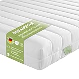 DREAMSTAR Easy Flex | ergonomische 7-Zonen Kaltschaummatratze | Öko-Tex Zertifiziert | Härtegrad 2 und 3 (H2 & H3) | Rollmatratze | Made in EU I 90 x 200 cm