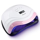 Aokyom 168W Nageltrockner UV LED Lampe für Nägel Professionelle Nagellampe mit 10/30/60/99s Timer LCD Anzeige und Smart Sensor für Finger/Zehennagel und für Alle Gel Nagellack,Gelnägel,Shellac