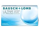 Bausch + Lomb Ultra, sphärische Premium Monatslinsen, Kontaktlinsen weich, 6 Stück BC 8.5 mm / DIA 14.2 / -2.5 Dioptrien