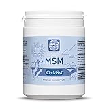 Kala Health OptiMSM MSM Pulver ohne Zusatzstoffe 500g - Methylsulfonylmethan Schwefelpulver 1.000 mg OptiMSM® MSM pro Portion, vegan, glutenfrei, lactosefrei, allergenfrei ohne jegliche Zusätze