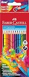 FABER-CASTELL 116512 - Buntstifte Dreikantform, 12 Stück im Kartonetui