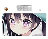 Rutschfestes XXL Anime Manga Mousepad - Mauspad in Groß für präzise Steuerung, 2 Größenvarianten Schreibtischunterlage (60x35cm)