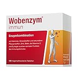 WOBENZYM® immun | Immunkur mit Enzymen und Vitaminen | Nahrungsergänzungsmittel | Vitamin C und D, Zink und Selen tragen zu einer normalen Funktion des Immunsystems bei | 120 Stk.