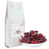 Hibiskus Tee 100g Ganzer Hibiskusblütentee Blüten Ganz Sonnengetrocknet Lose Hibiskustee Hibiskusblüten Tee