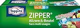 Toppits Zipper Allzweck-Beutel 1 Litre Transparent, 12 Stück