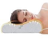 Ecosafeter 2024 neues Upgrade Memory Foam Kopfkissen Orthopädisches Nackenstützkissen für Seiten- und Rückenschläfer Bambus Bezug Ergonomisches Nackenkissen für HWS