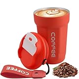 Lrocotanc Kaffeebecher To Go - Edelstahl Thermobecher 480ml - Coffee To Go Becher - Vakuum Auslaufsicher Isolierbecher Mit Deckel - Coffee Mug (Rot)