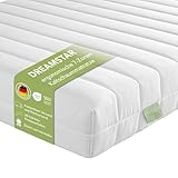 DREAMSTAR Easy Flex | ergonomische 7-Zonen Kaltschaummatratze | Öko-Tex Zertifiziert | Härtegrad 2 und 3 (H2 & H3) | Rollmatratze | Made in EU I 140 x 200 cm